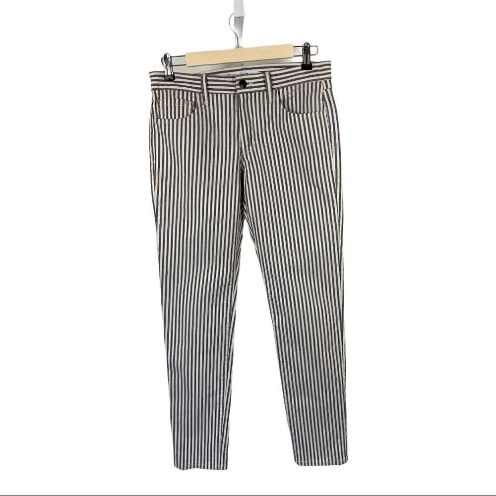 JOE’S JEANS Women’s Slim Fit Striped Jeans Gray/White Size 27